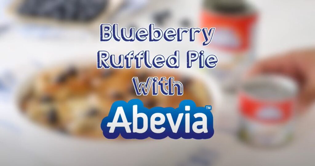 blueberry pie with abevia evaporated milk