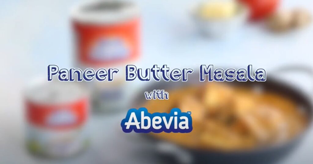 Paneer Butter Masala made with Abevia evaporated milk