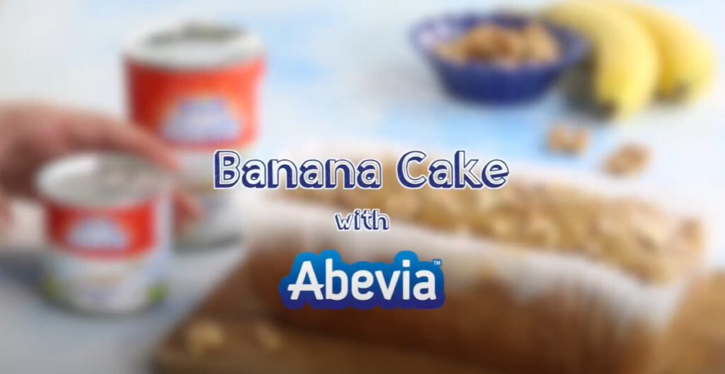 banana cake with abevia